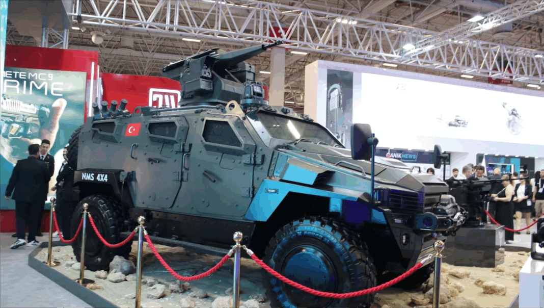 Nurol Makina Unveils Next-Gen Tactical Powerhouse: NMS 4x4 with Indigenous Venom LR System at IDEF 2025