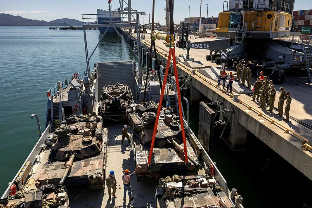 U.S. and Australian Forces Demonstrate Joint Amphibious Operations with M1A2 Abrams Tanks During Talisman Sabre 2025