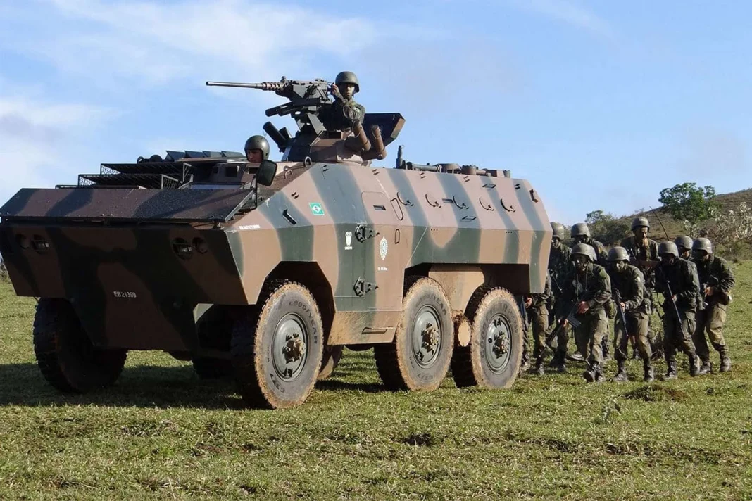 EE-11 Urutu armored personnel carriers