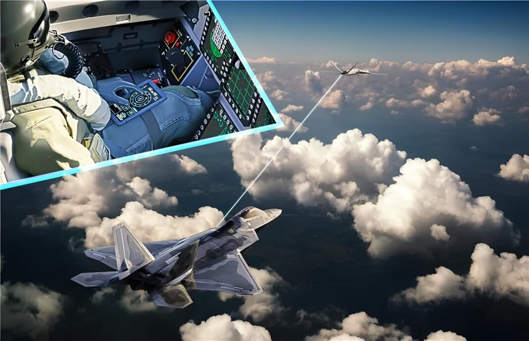 F-22 Pilot Commands Drone Mid-Flight in Landmark Human-Machine Teaming Test by Lockheed Martin